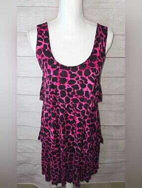 Dunia Sleeveless Tiered Dress Size Medium